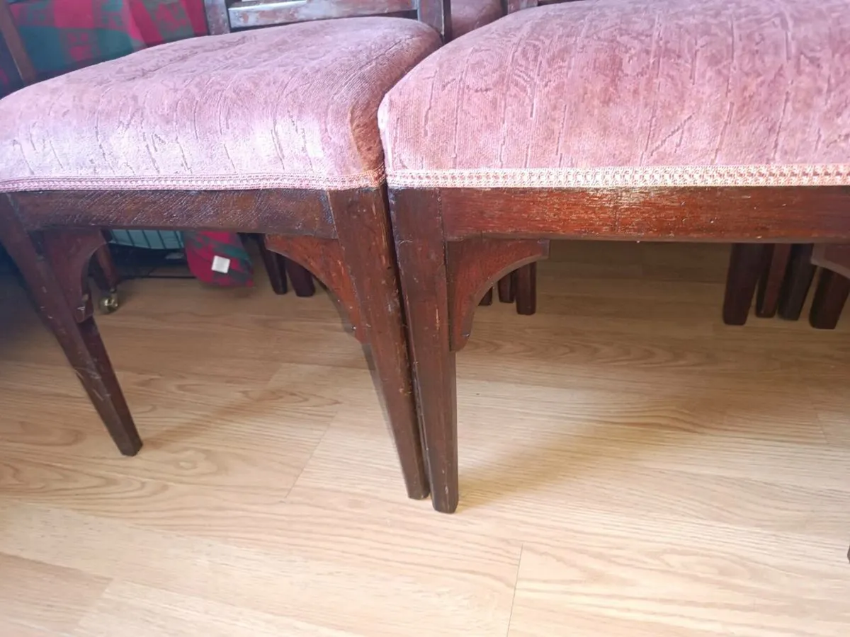 Antique Church Chairs - Image 4
