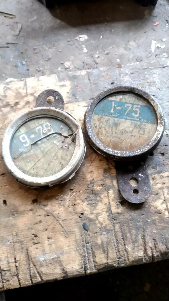 2. Vintage Irish motor tax discs
