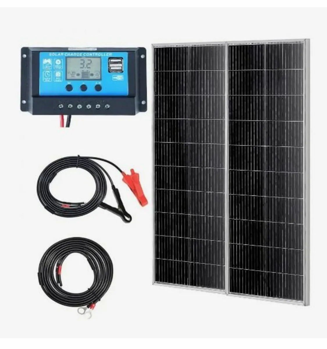200W Monocrystalline Solar Panel Kit 2PCS Solar - Image 1