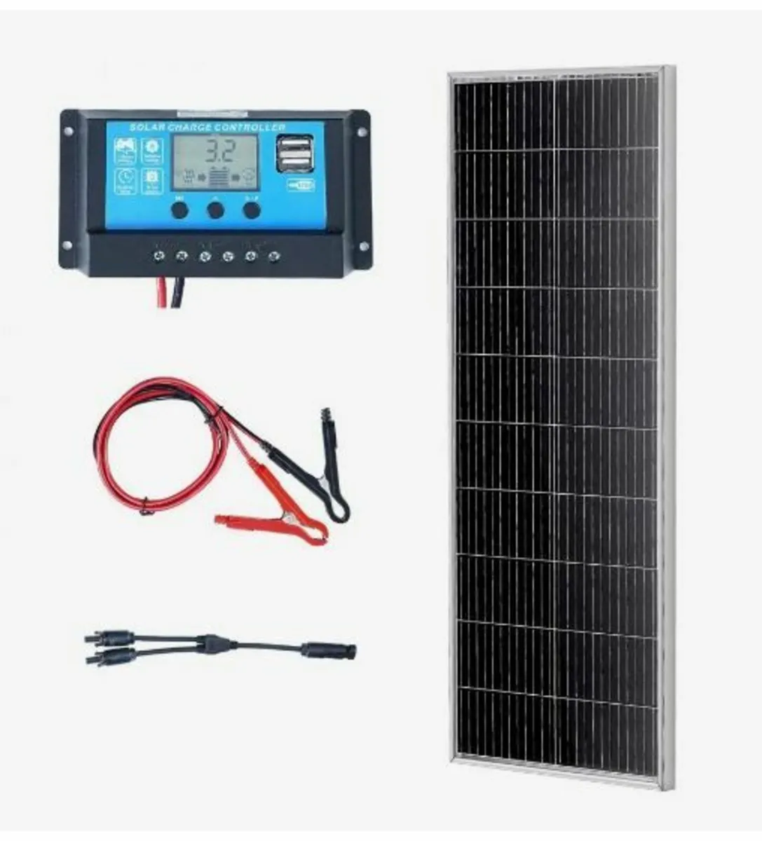 100W Monocrystalline Solar Panel Kit 12V Solar - Image 4