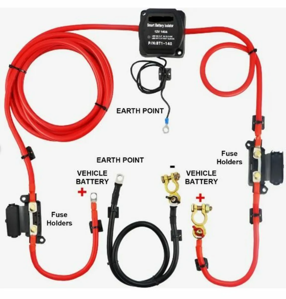 Split Charge Relay Kit, 6mtr 12V - Image 1