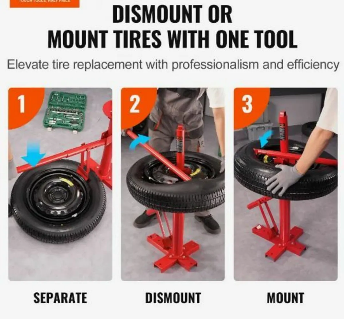 Portable Manual Tire Changer Bead Breaker - Image 2