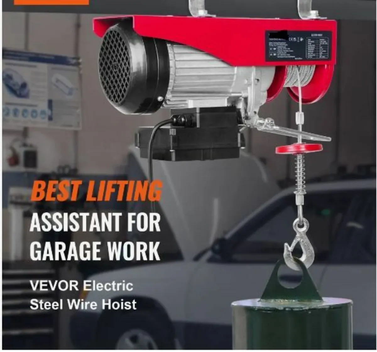 Electric Hoist, 249.5 kg Lifting Capacity, 510W 2 - Image 3