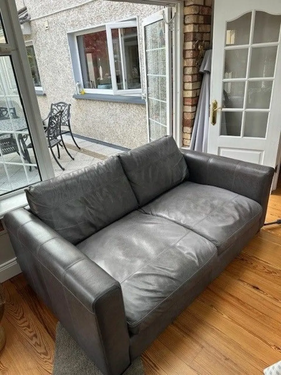 DFS Leather Couch - Image 1
