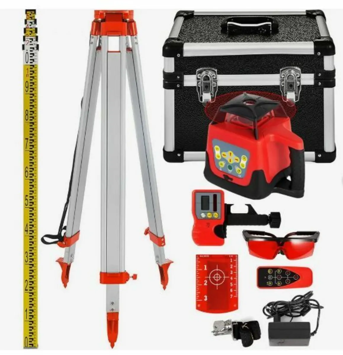 Red Rotary Laser Level Self Leveling Measuring - Image 1