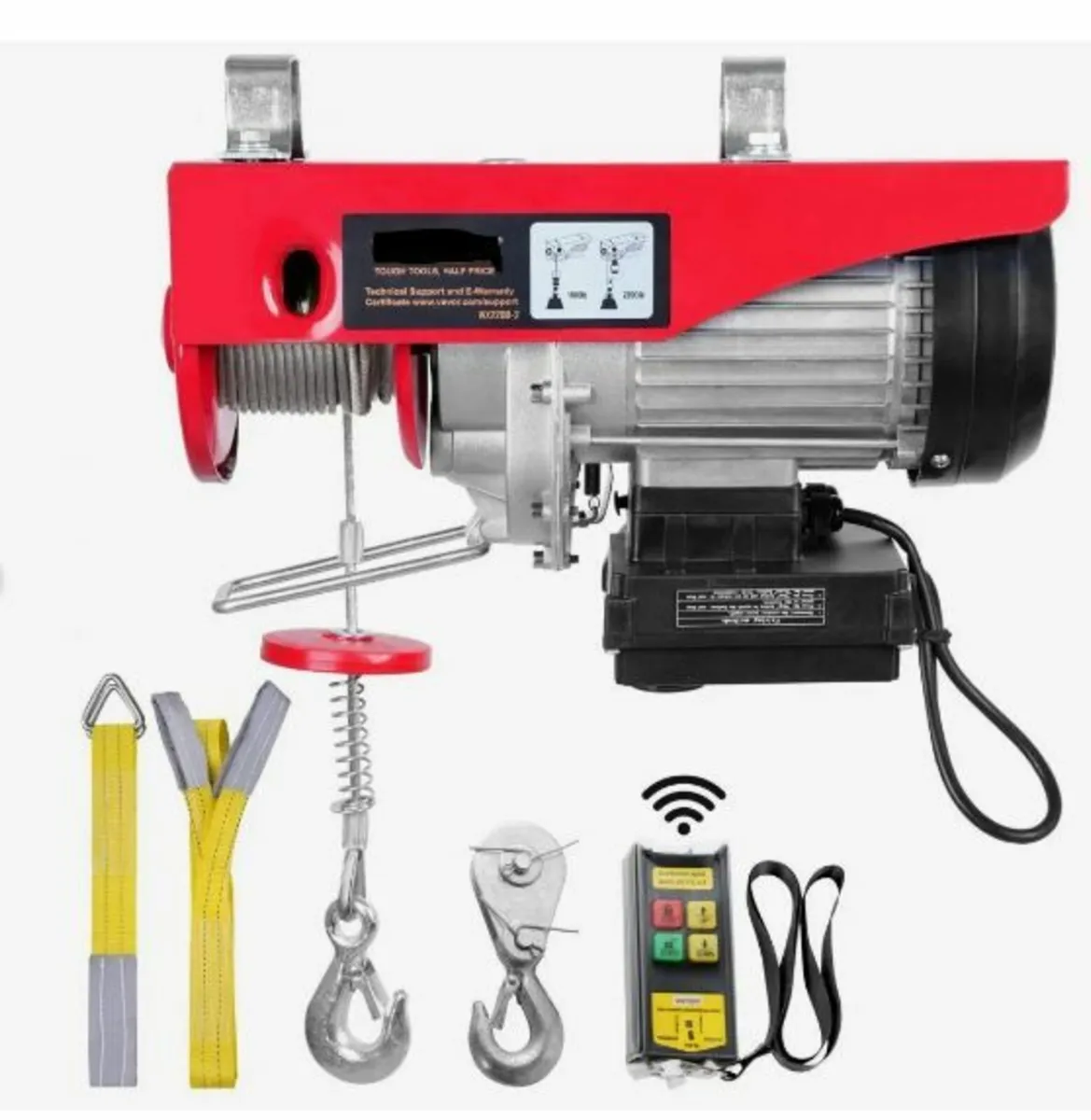 Electric Hoist, 998 kg Lifting Capacity, 1600W - Image 1