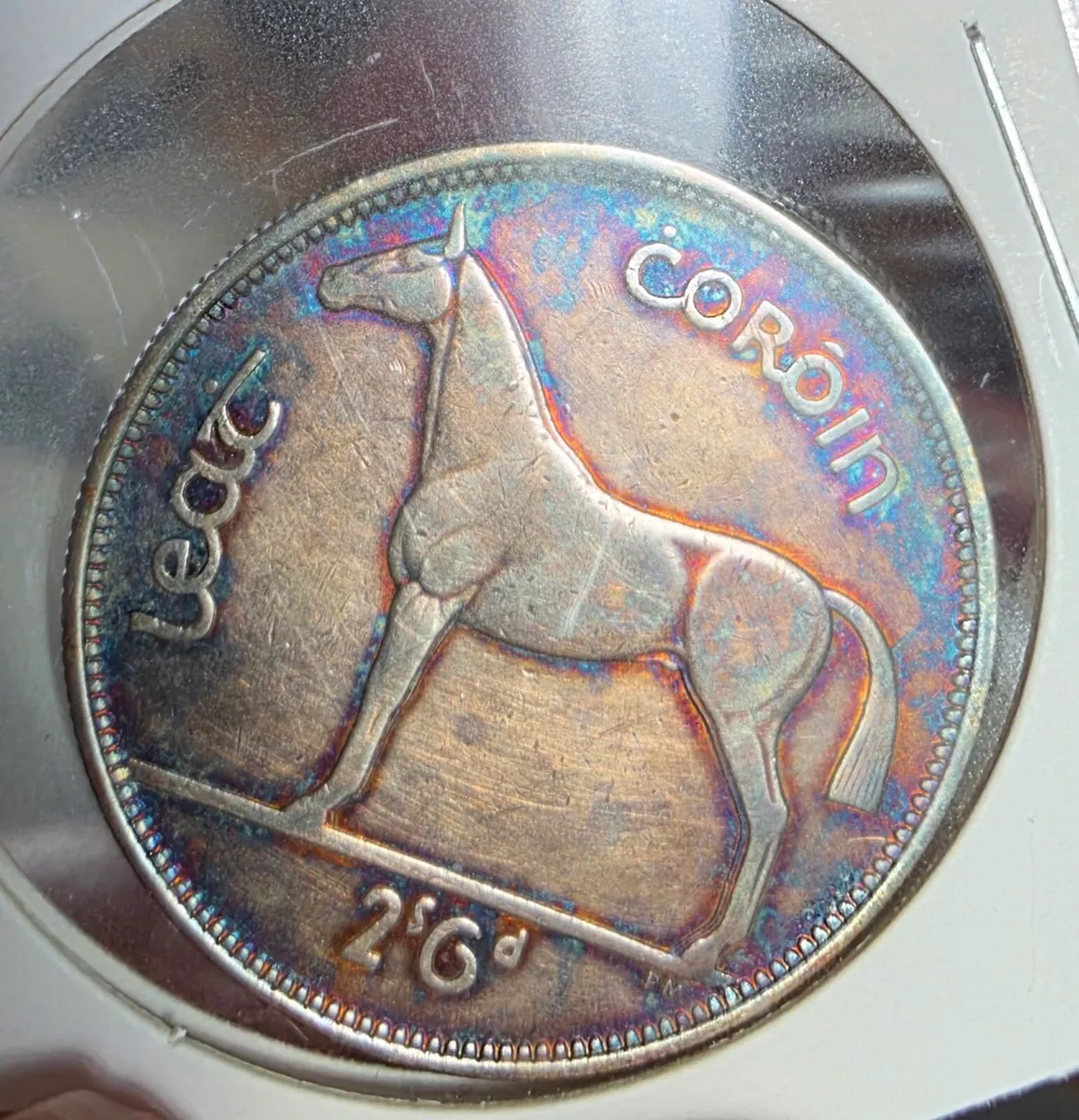 1940 irish silver half crown - Image 1