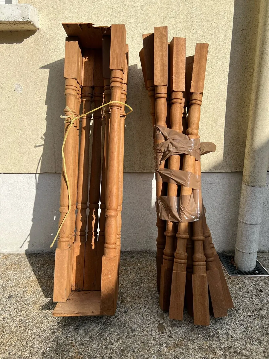 Teak stair spindles - Image 1