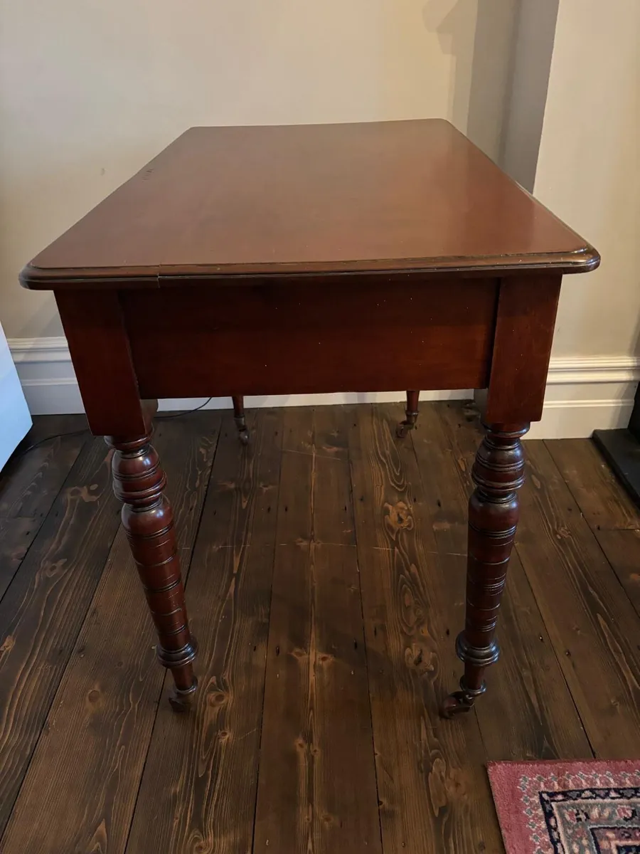 Antique mahogany side table - Image 4