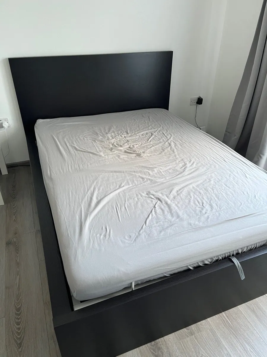 Ikea MALM Double Ottoman Bed with Mattress - Image 2
