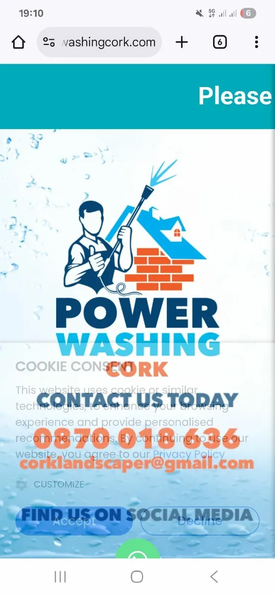 Power washing Cork