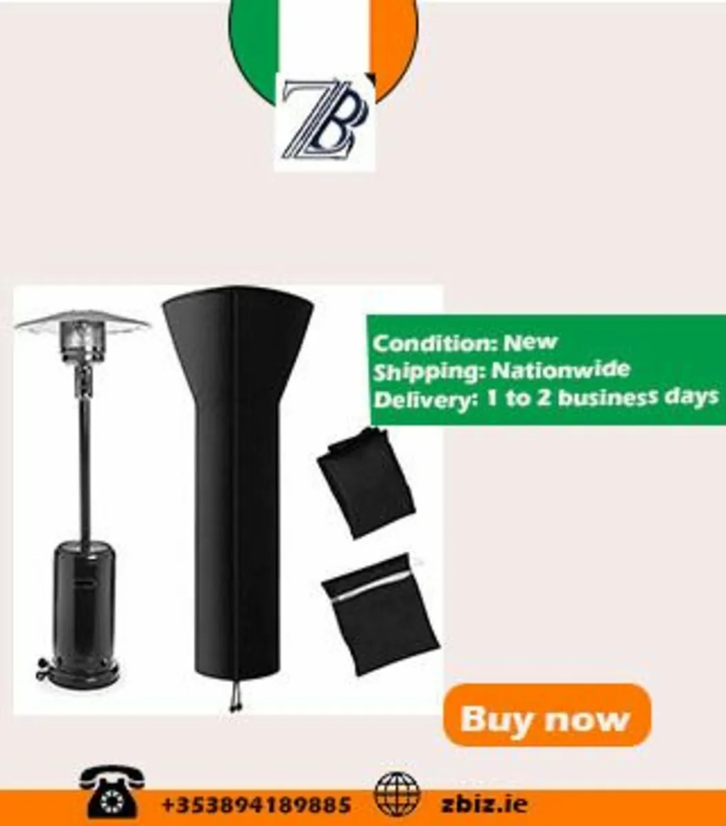 Waterproof Patio Heater Covers with Zipper and Sto - Image 1
