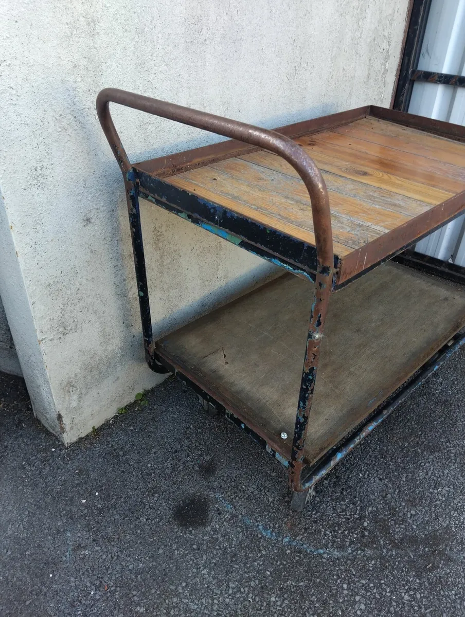 Vintage Factory Trolley - Image 2