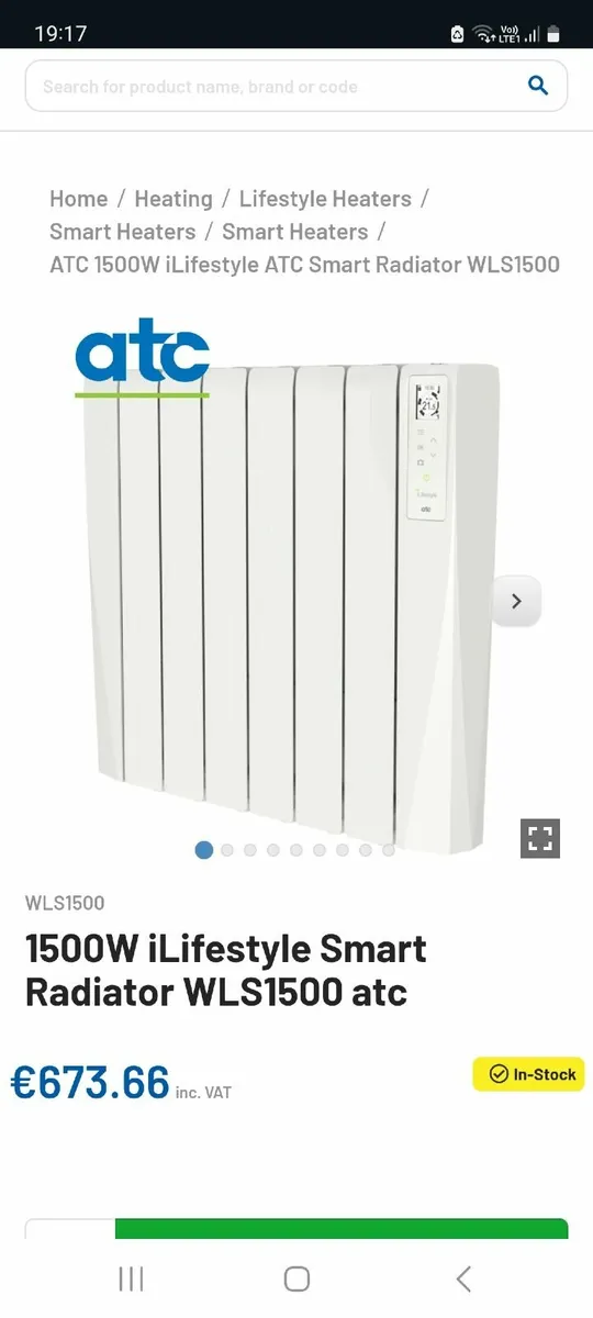 1500w atc lifestyle smart heater - Image 2