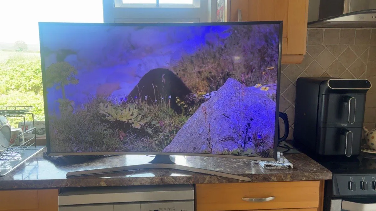 Curved Samsung smart tv - Image 1