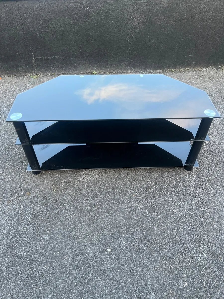 Black Glass TV stand - Image 2