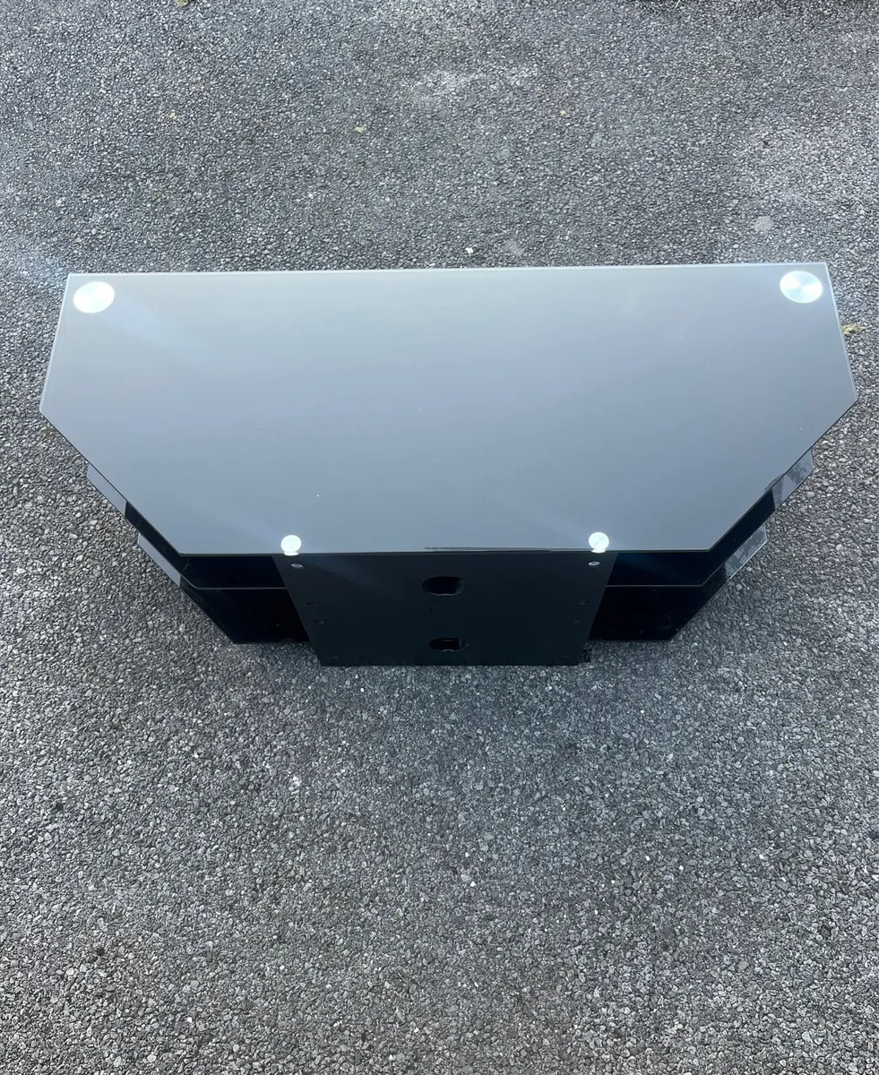 Black Glass TV stand - Image 3