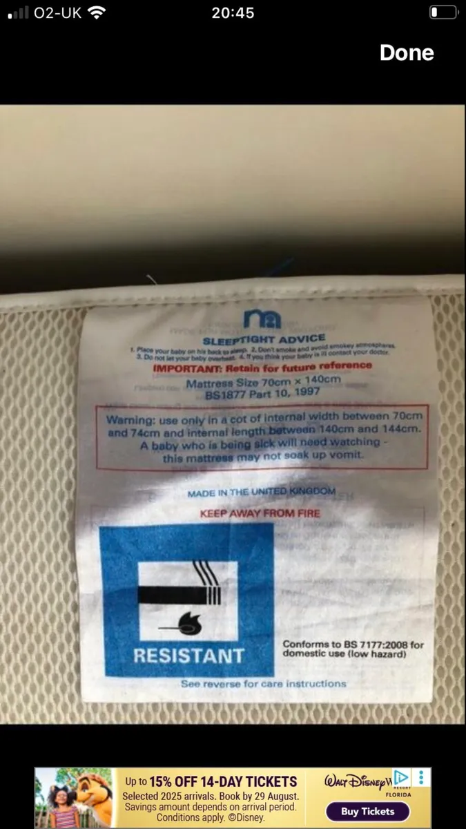 Cot mattress free - Image 4