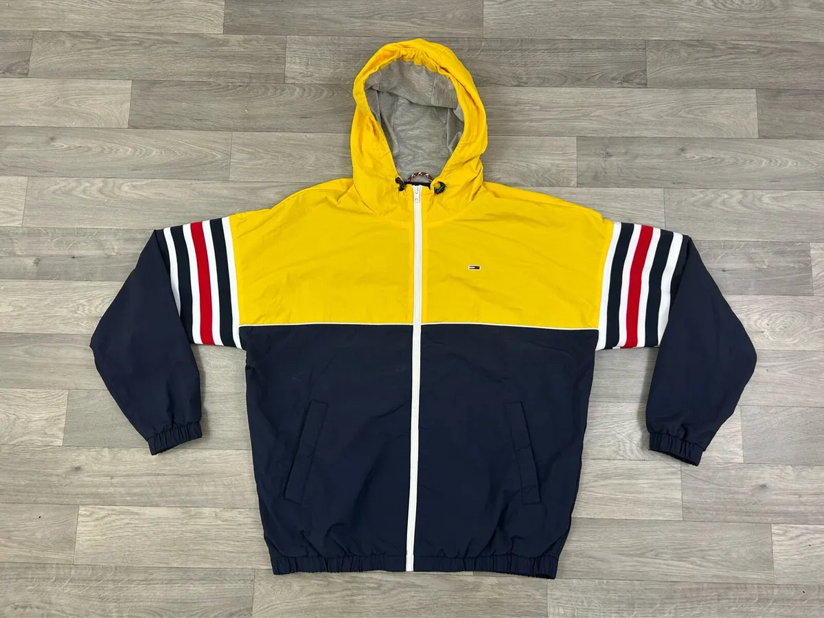 Tommy Hilfiger Windbreaker Hooded Jacket Mens M - Image 1