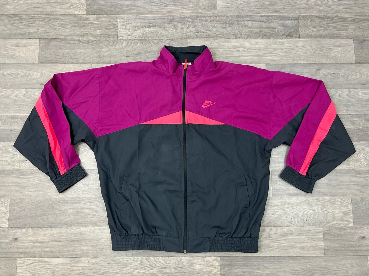 Vintage 80/90s Nike Track Jacket Mens Large - Image 1