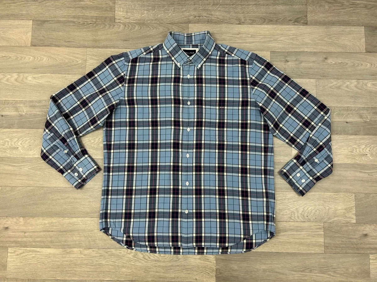 Eden Park Paris Button Down Check Shirt Mens Large - Image 1