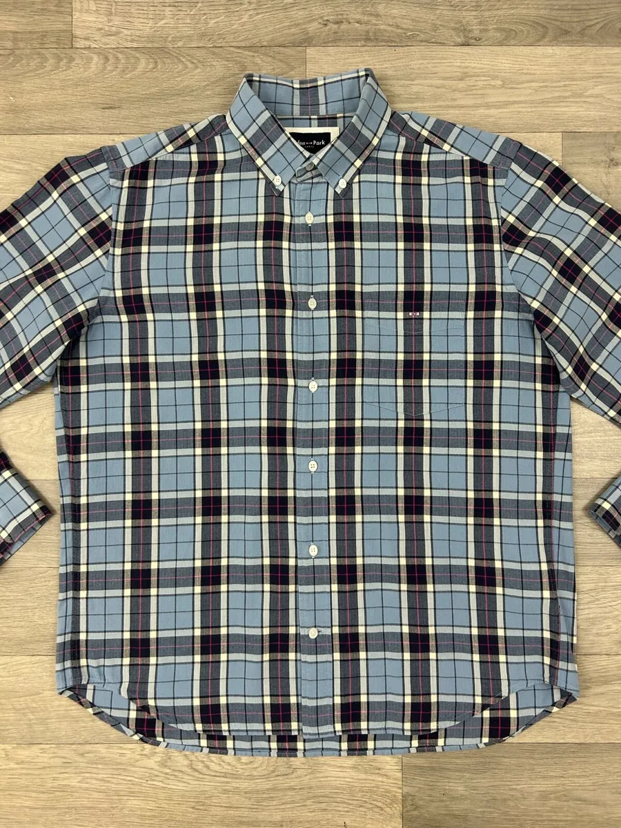 Eden Park Paris Button Down Check Shirt Mens Large - Image 2