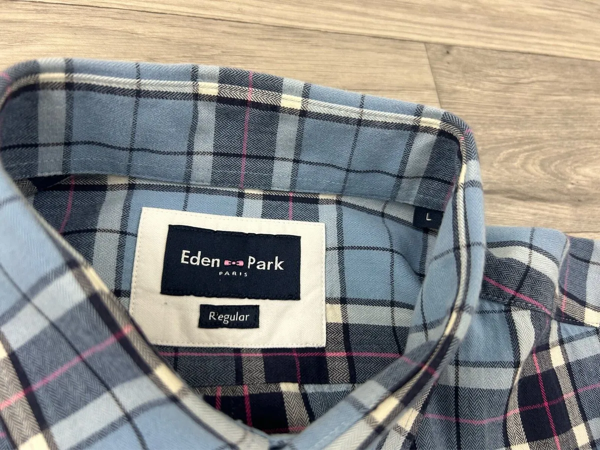 Eden Park Paris Button Down Check Shirt Mens Large - Image 4