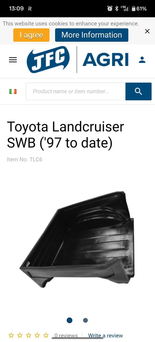 Plastic insert Landcruiser SWB jfc