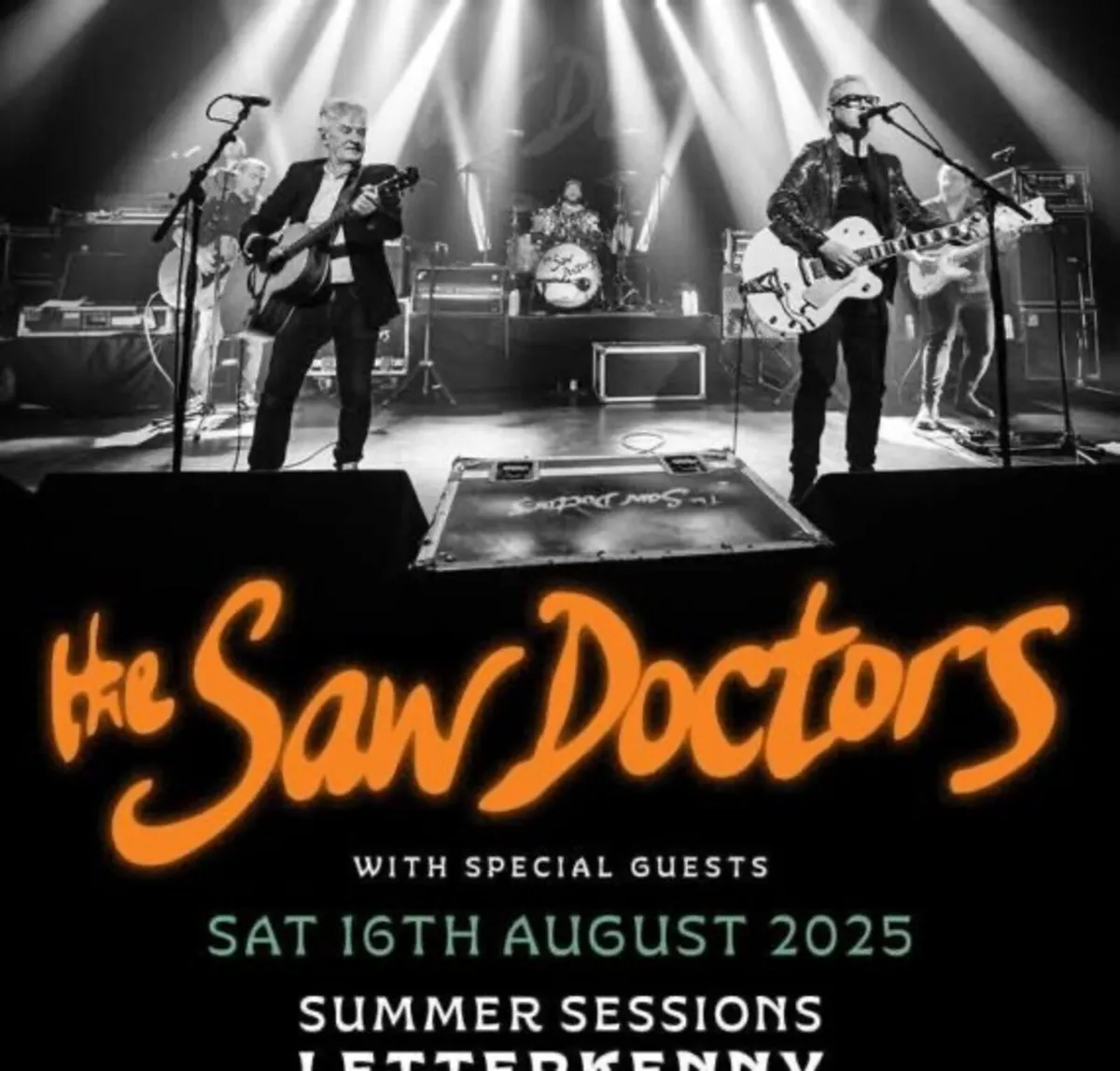 2 Saw Doctors tickets Letterkenny 16 Aug