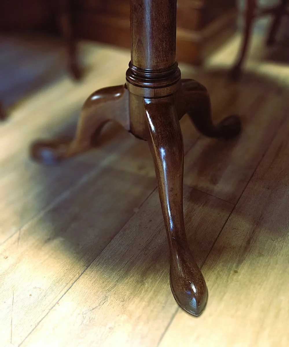 Georgian Flip Top Bird Cage Table- Circa 1830 - Image 2