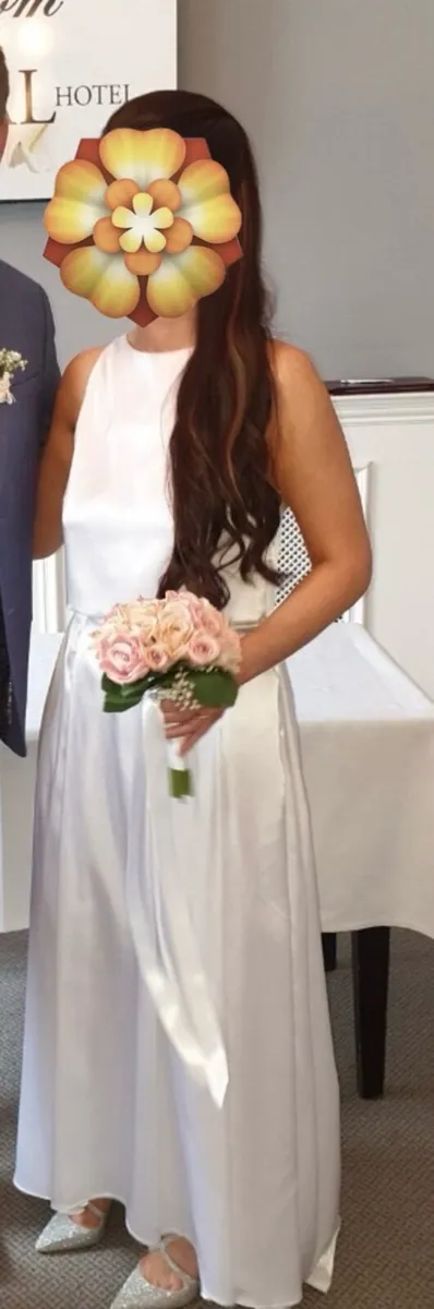 Hand made two piece Wedding dress skirt and top - Image 1