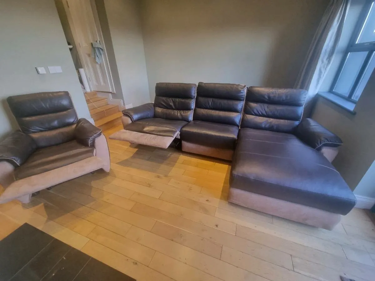 Reclining sofa & Reclining chair - Image 1