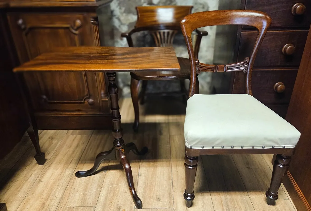 Georgian Fold Over Occasional Table- Circa 1800 - Image 4