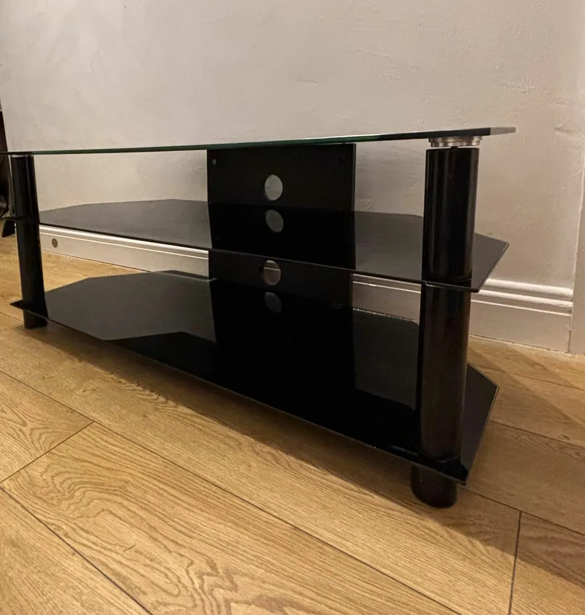 TV Unit - Up To 45 cm Black Furniture Cabinet - Image 1