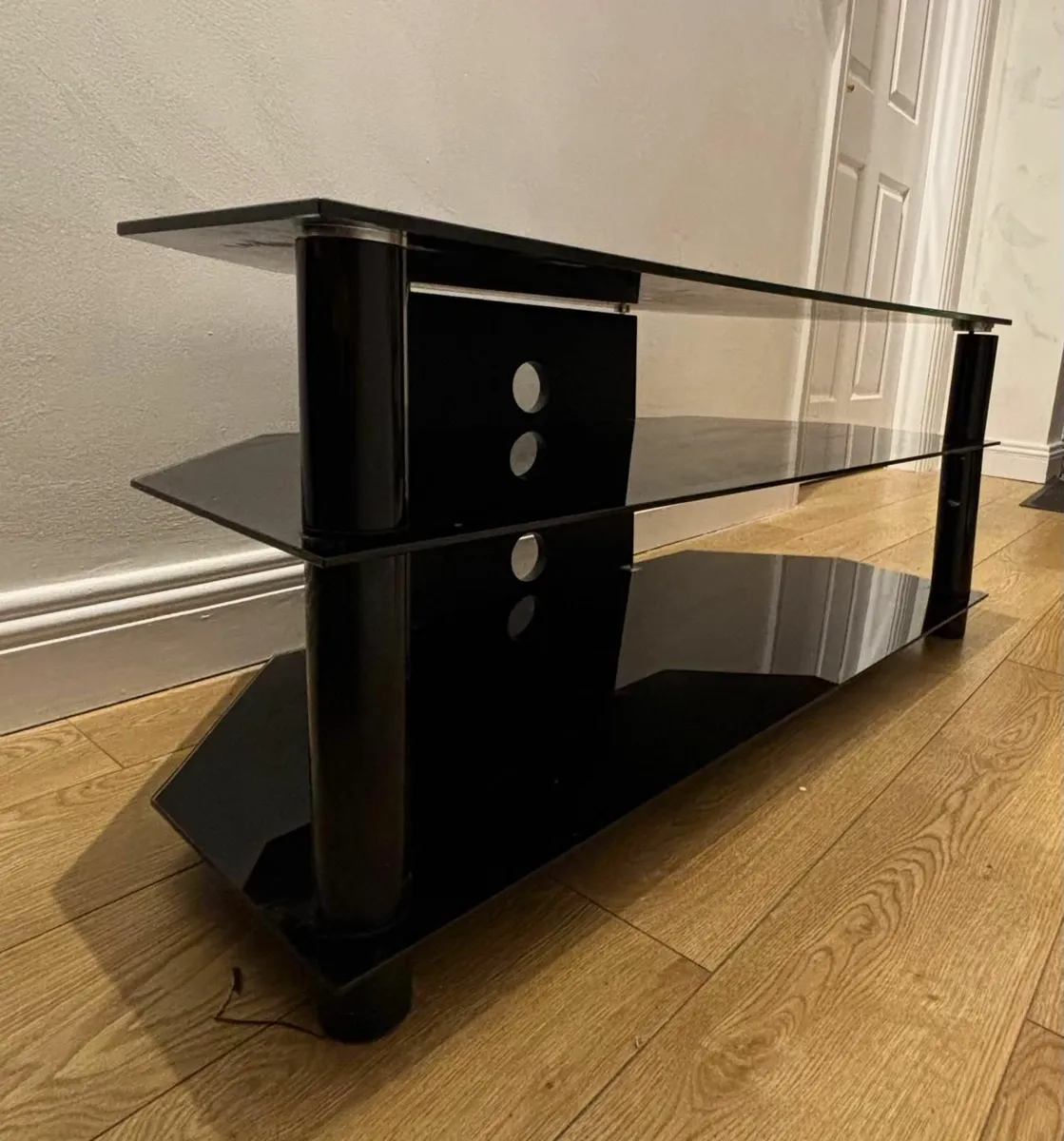 TV Unit - Up To 45 cm Black Furniture Cabinet - Image 2
