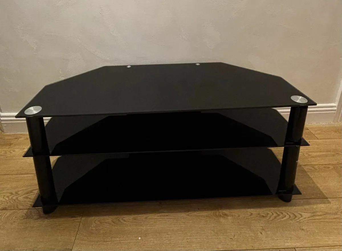 TV Unit - Up To 45 cm Black Furniture Cabinet - Image 3