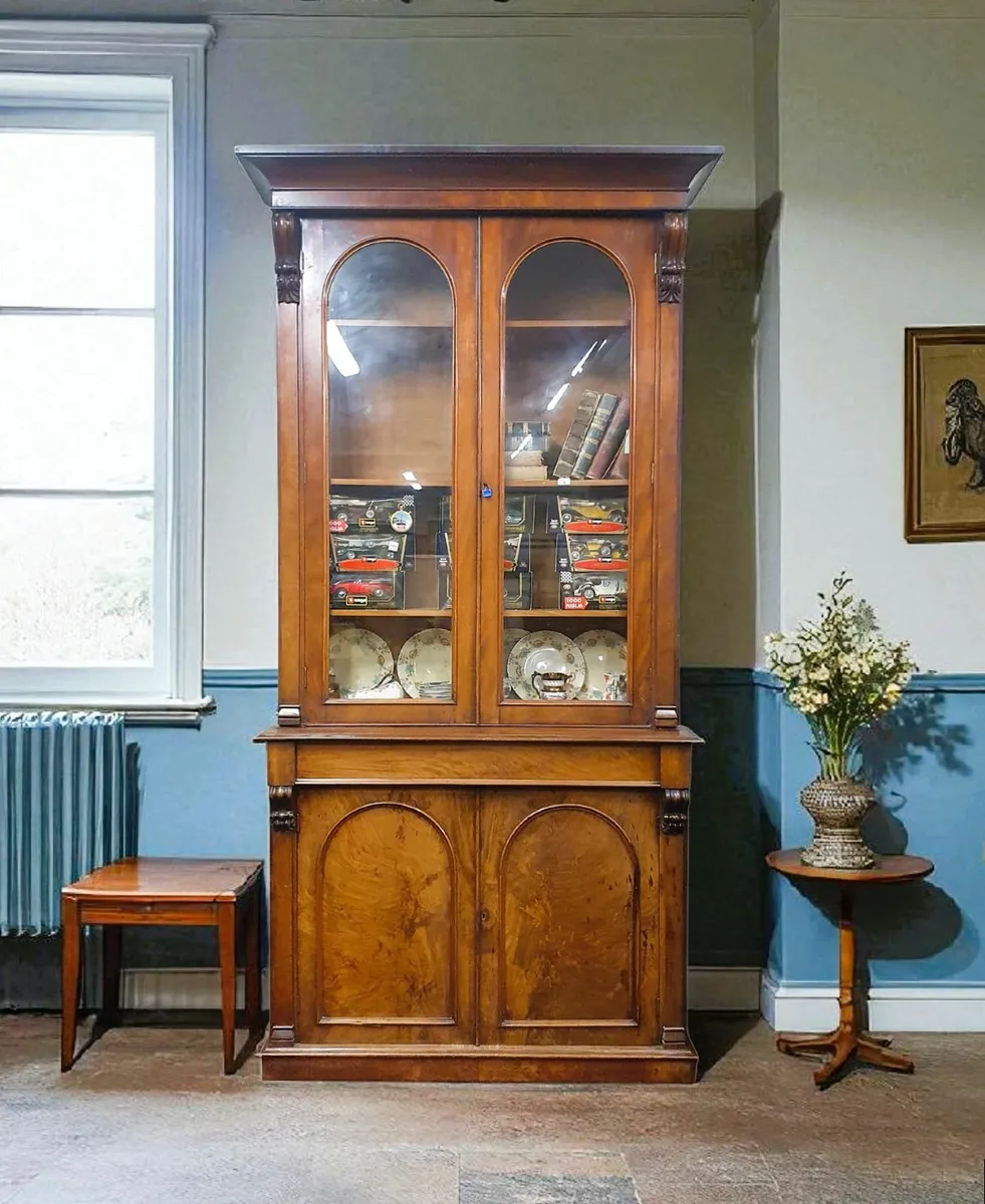 Large Victorian Library Bookcase Circa 1860