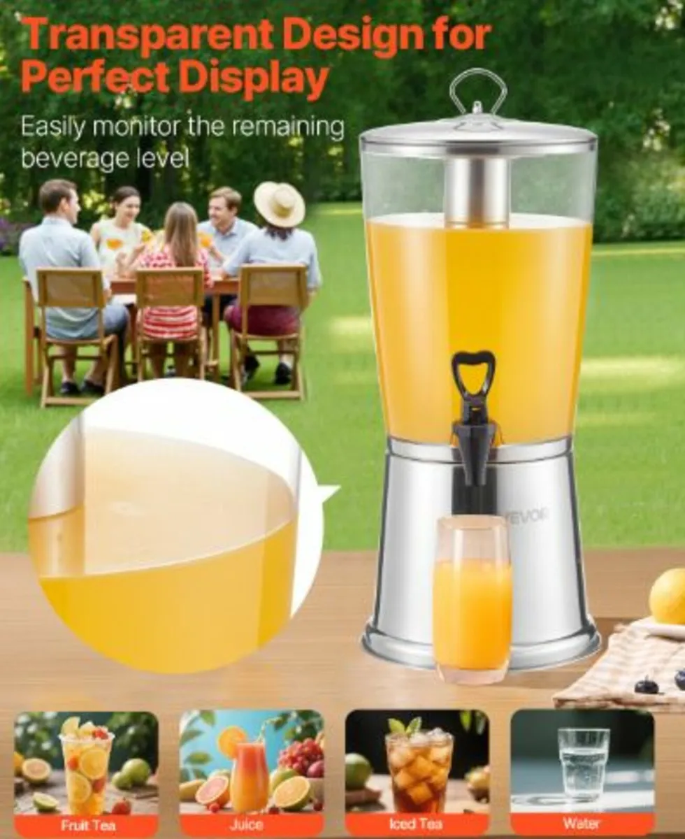 Drink Dispenser 8L Beverage Dispenser for Parties - Image 4