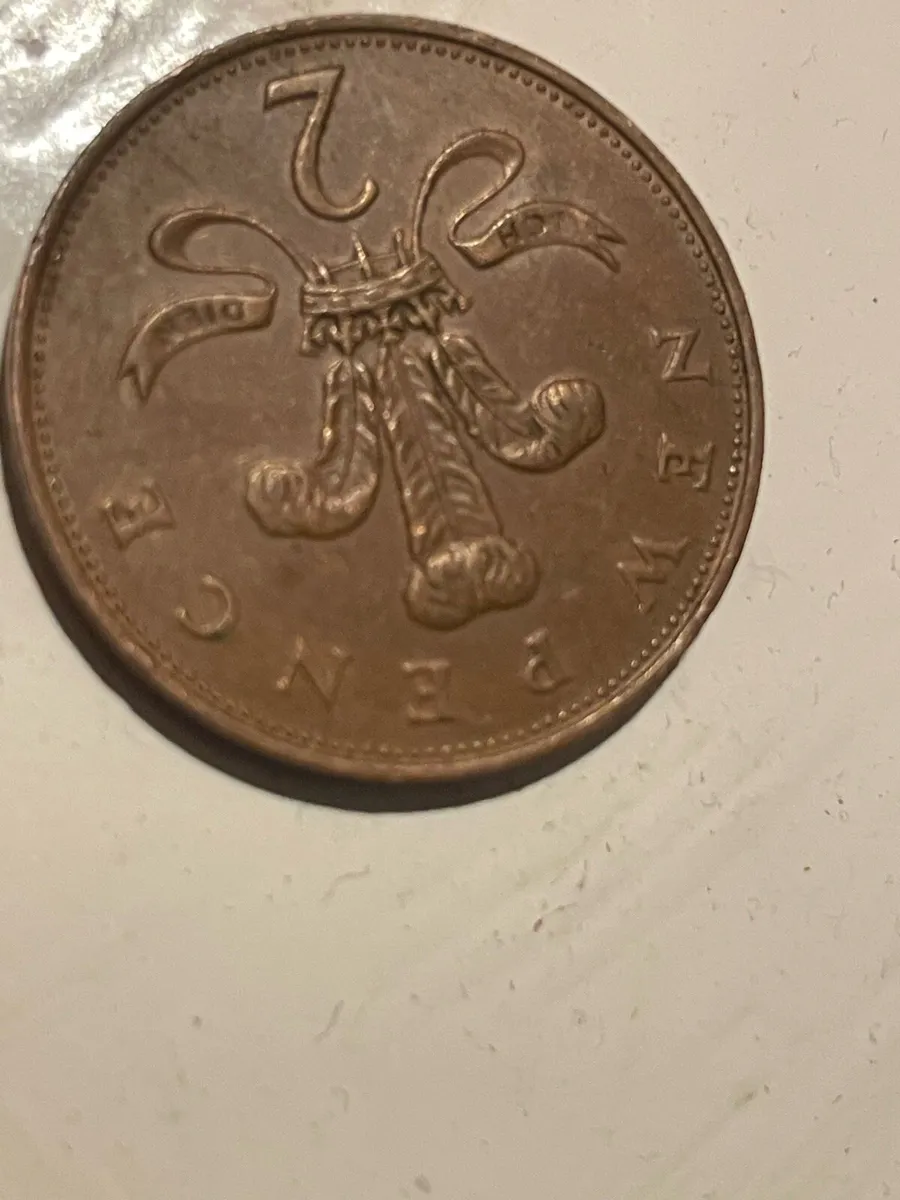 Old Rare Coin 1971 2 new pence - Image 1