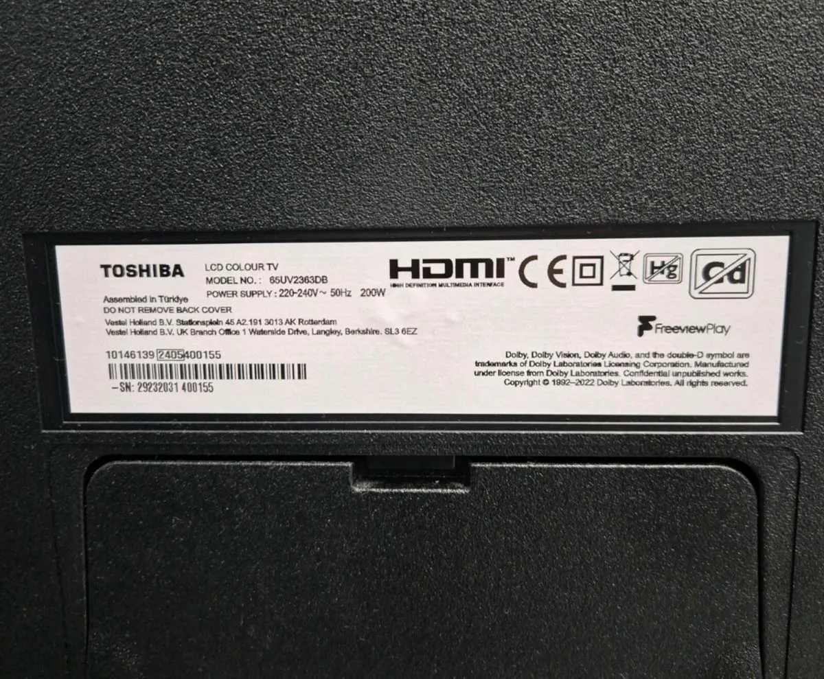 Toshiba VIDAA 65" Smart TV - Image 3