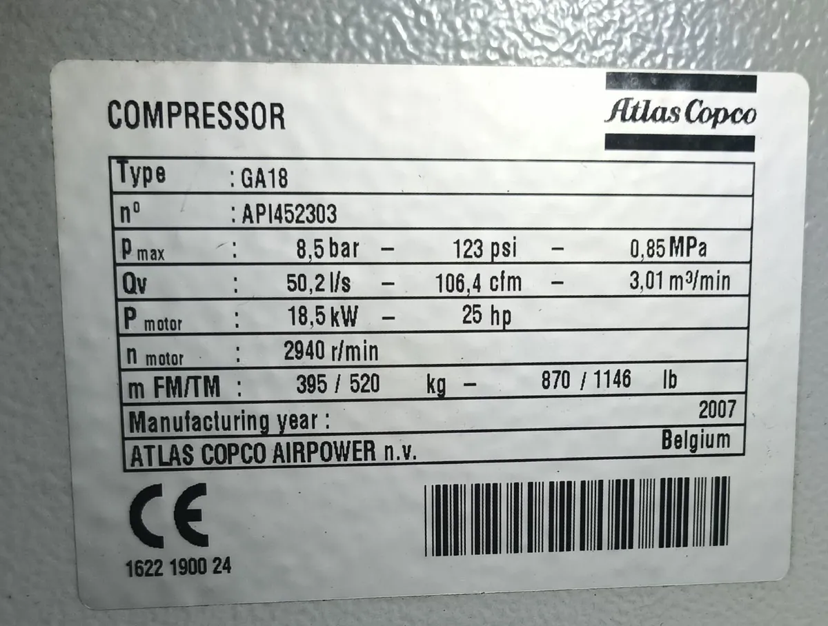 Air Compressor with Cylinder Tank - Image 4