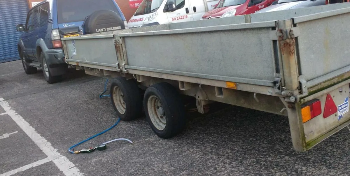 Ifor Williams LM146G drop side trailer. 14' x 6' - Image 1