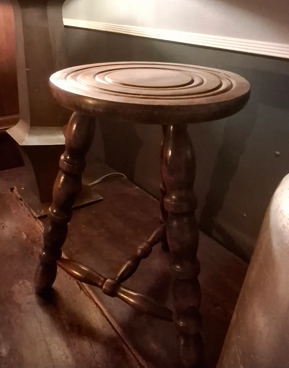 Antique Milking Stool - Image 1