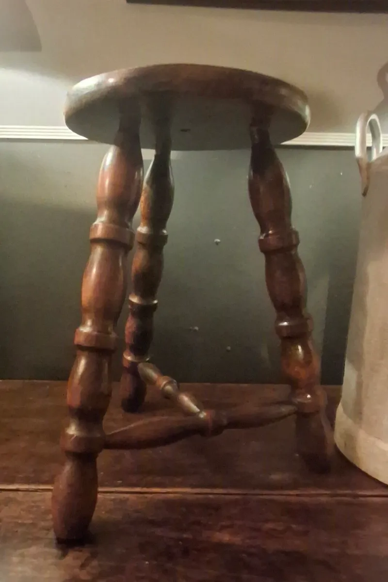 Antique Milking Stool - Image 4