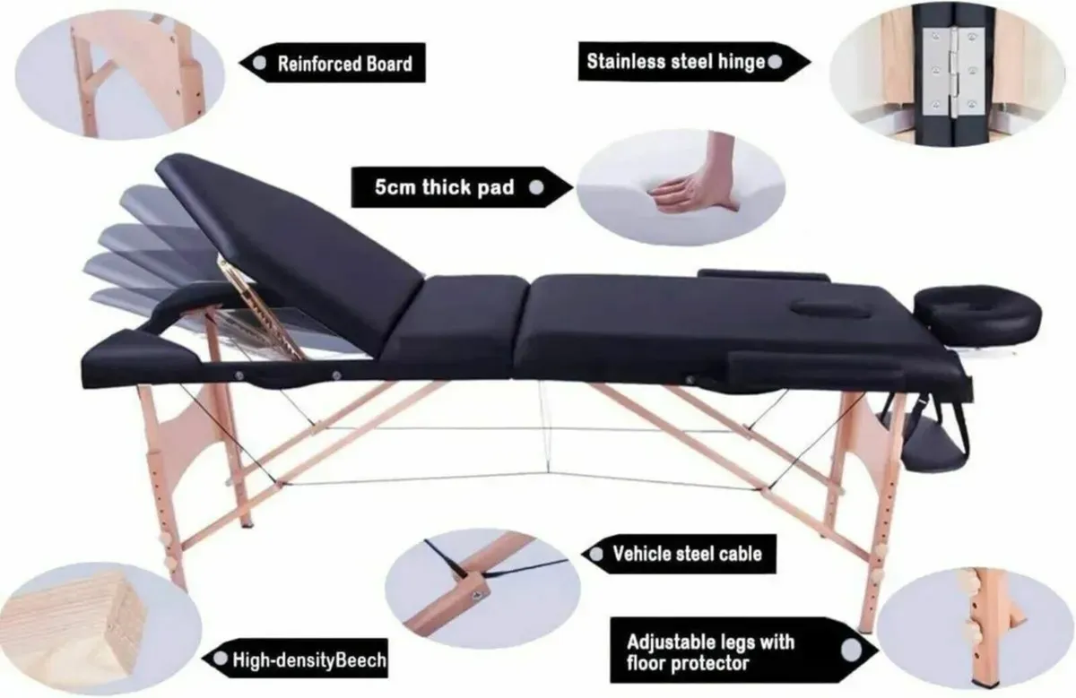 Massage Bed Table -Foldable Beauty Couch - Image 4