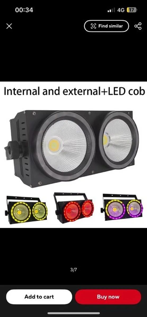 2 x 100W Pixel COB LED Blinder Stage Effect Light With 50W RGB Pixel Ring - Image 4