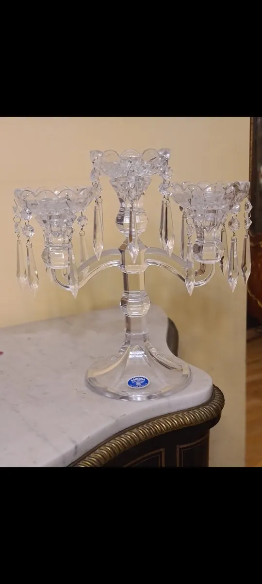 Bohemian led crystal candleabra - Image 2