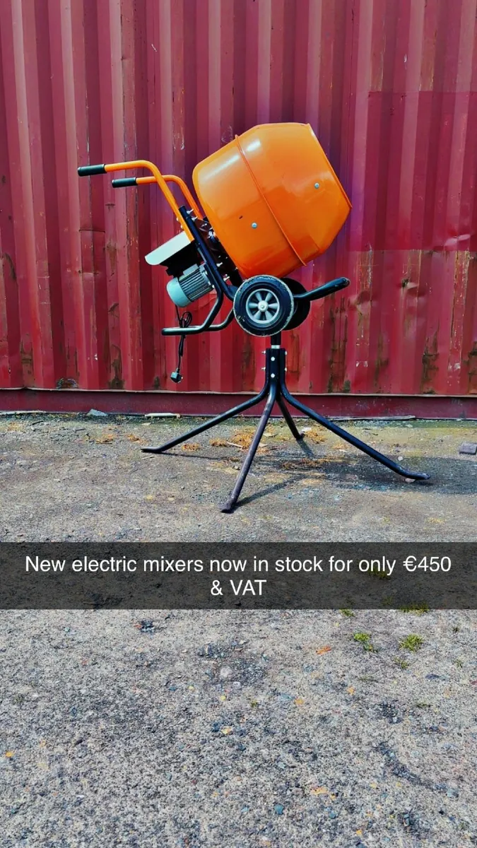 New Jobsite 220/240v electric cement mixer - Image 1