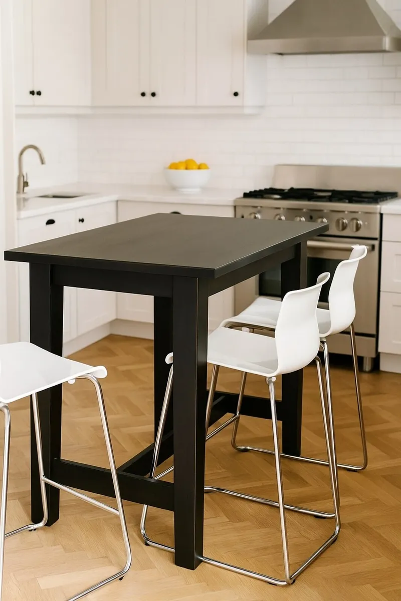 Table and bar / breakfast chairs