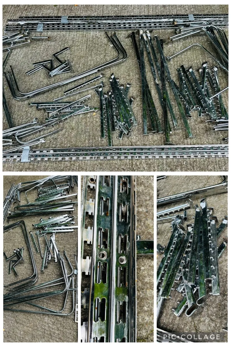 CHROME CLOTHING SHOP RETAIL RAILS SET UP - Image 1